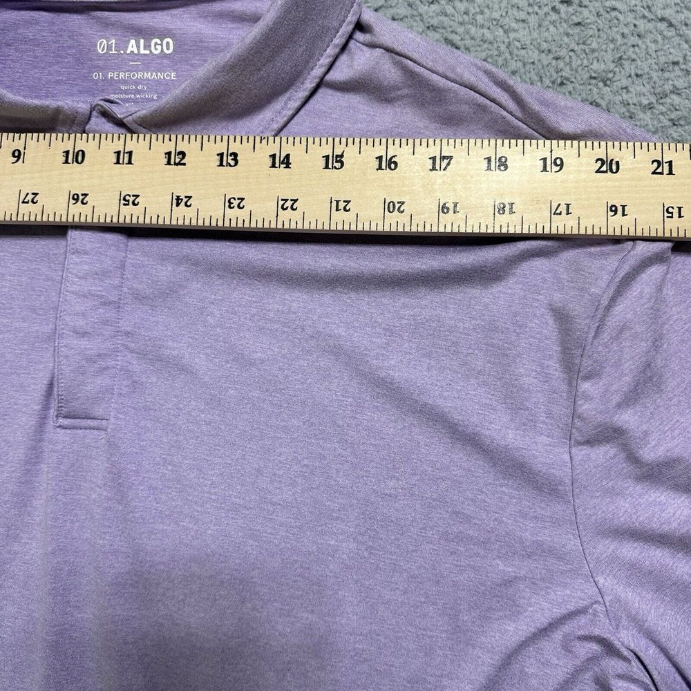 01.Algo‎ Performance Polo Shirt Quick Dry Odor Resistant Moisture Wicking 2XL - Picture 2 of 9
